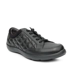 Anodyne Womens No. 75 Casual Sport Sneaker US 9.5 Wide EU 39.5 Black Leather NIB